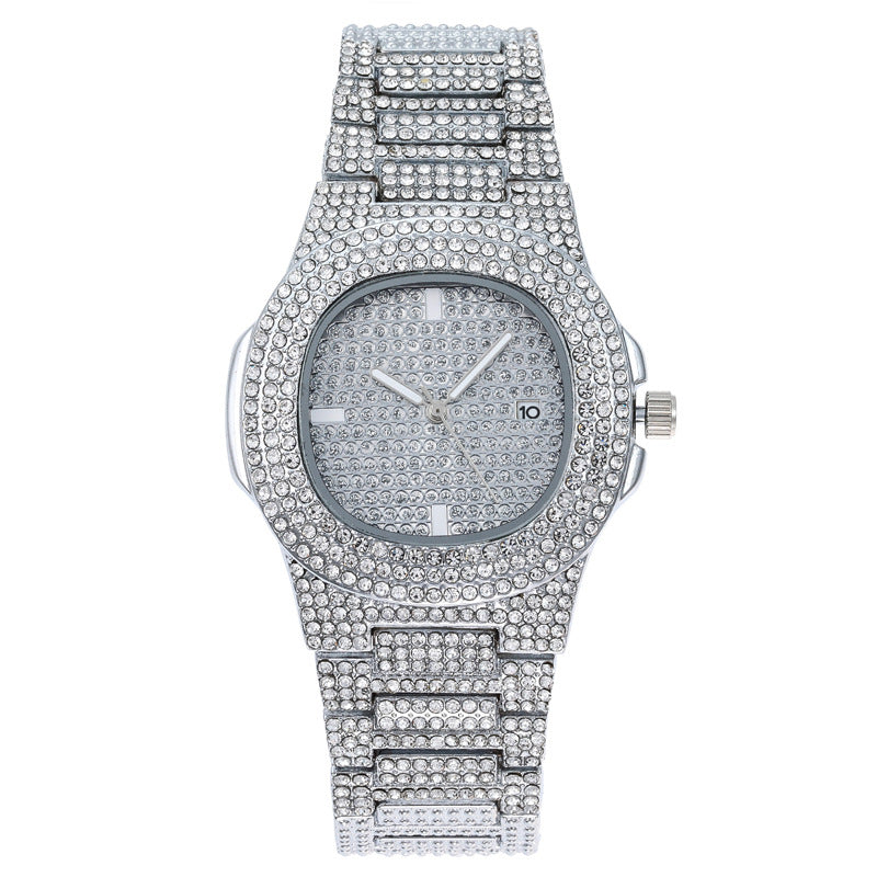 Fashion Diamond Calendar Women Quartz Watch