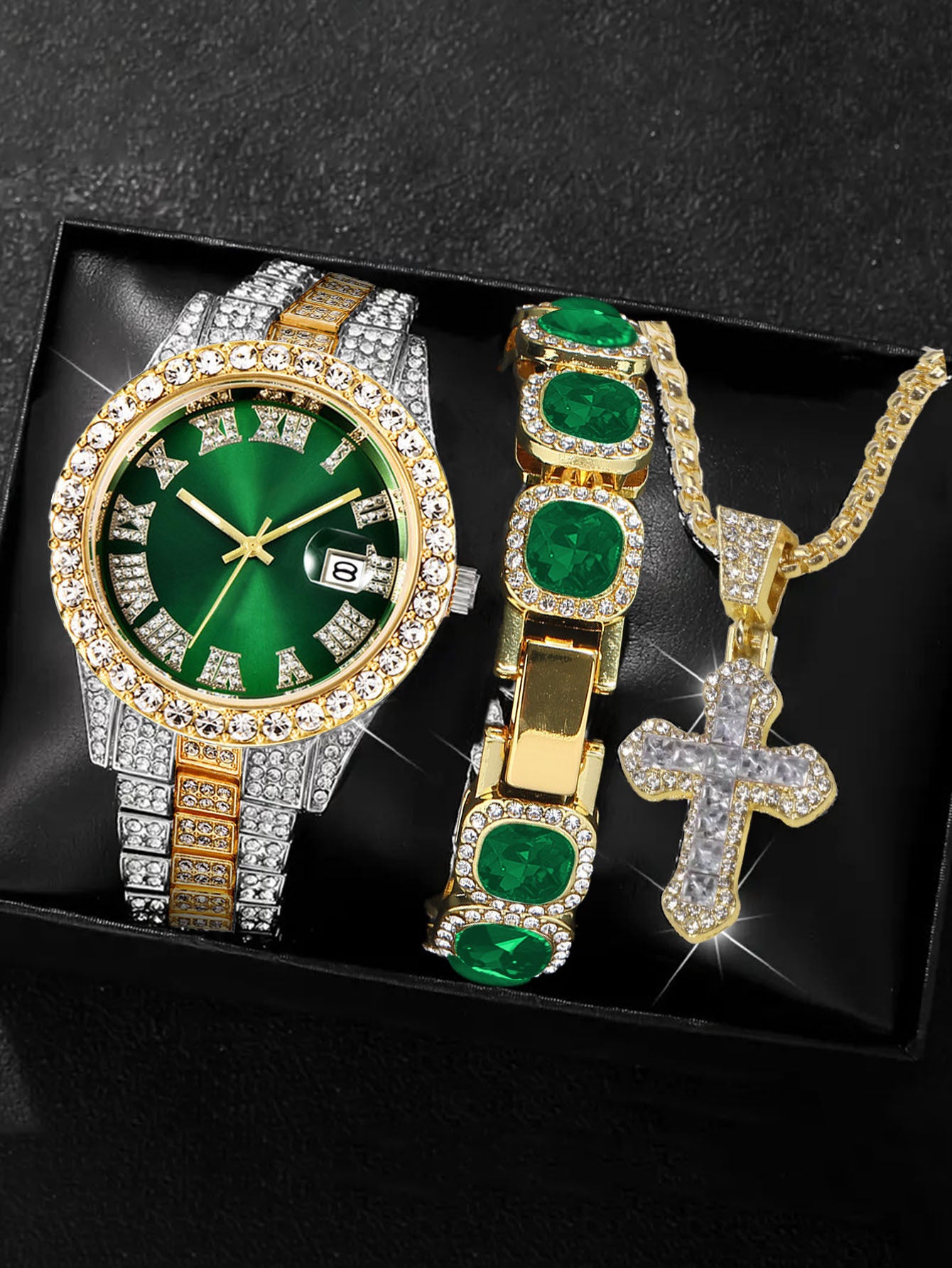 Diamond-Encrusted Quartz Watches