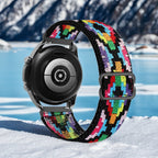 Elastic braided watch strap