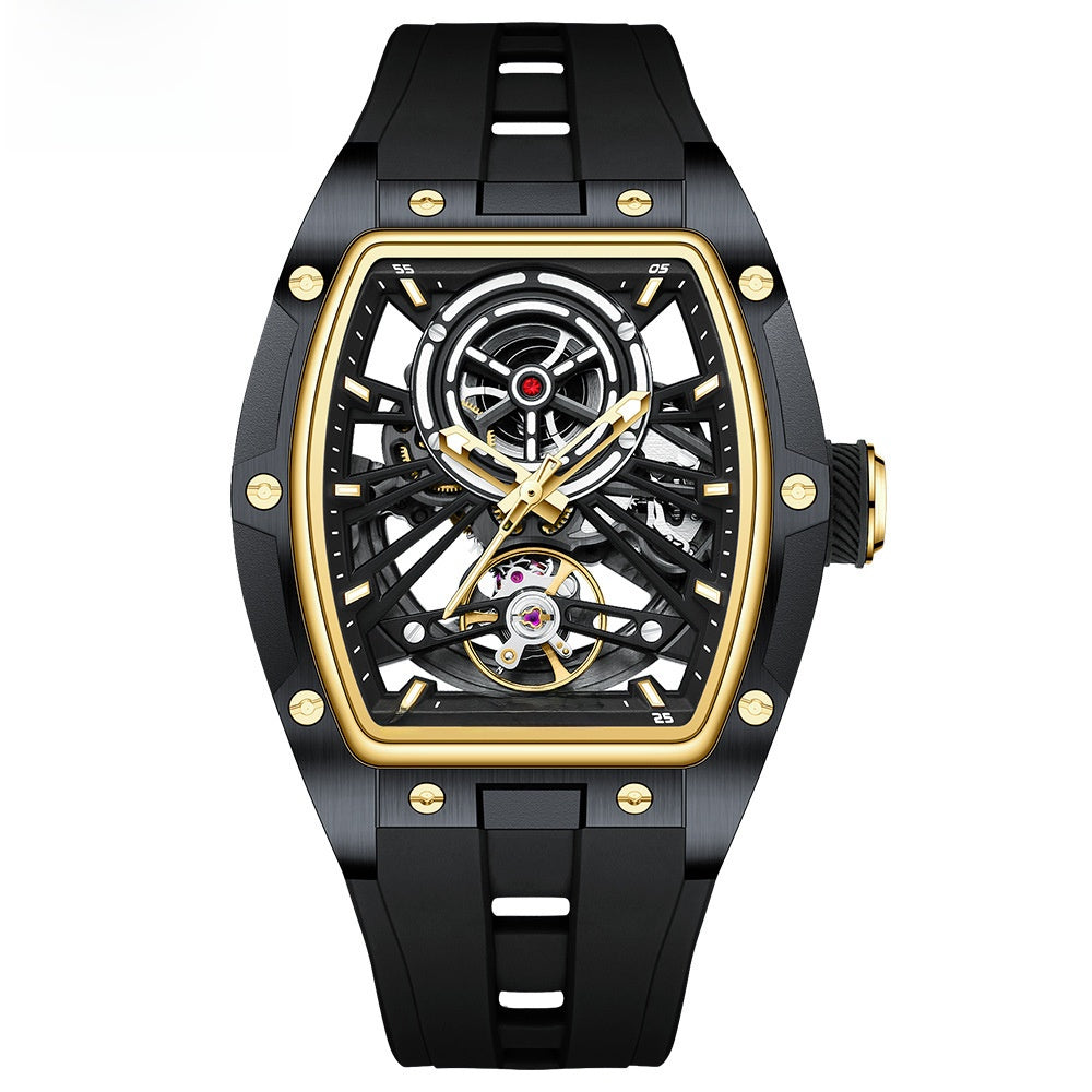 Full skeleton automatic mechanical watch for men
