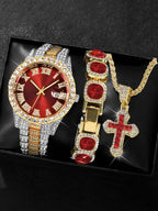 Diamond-Encrusted Quartz Watches