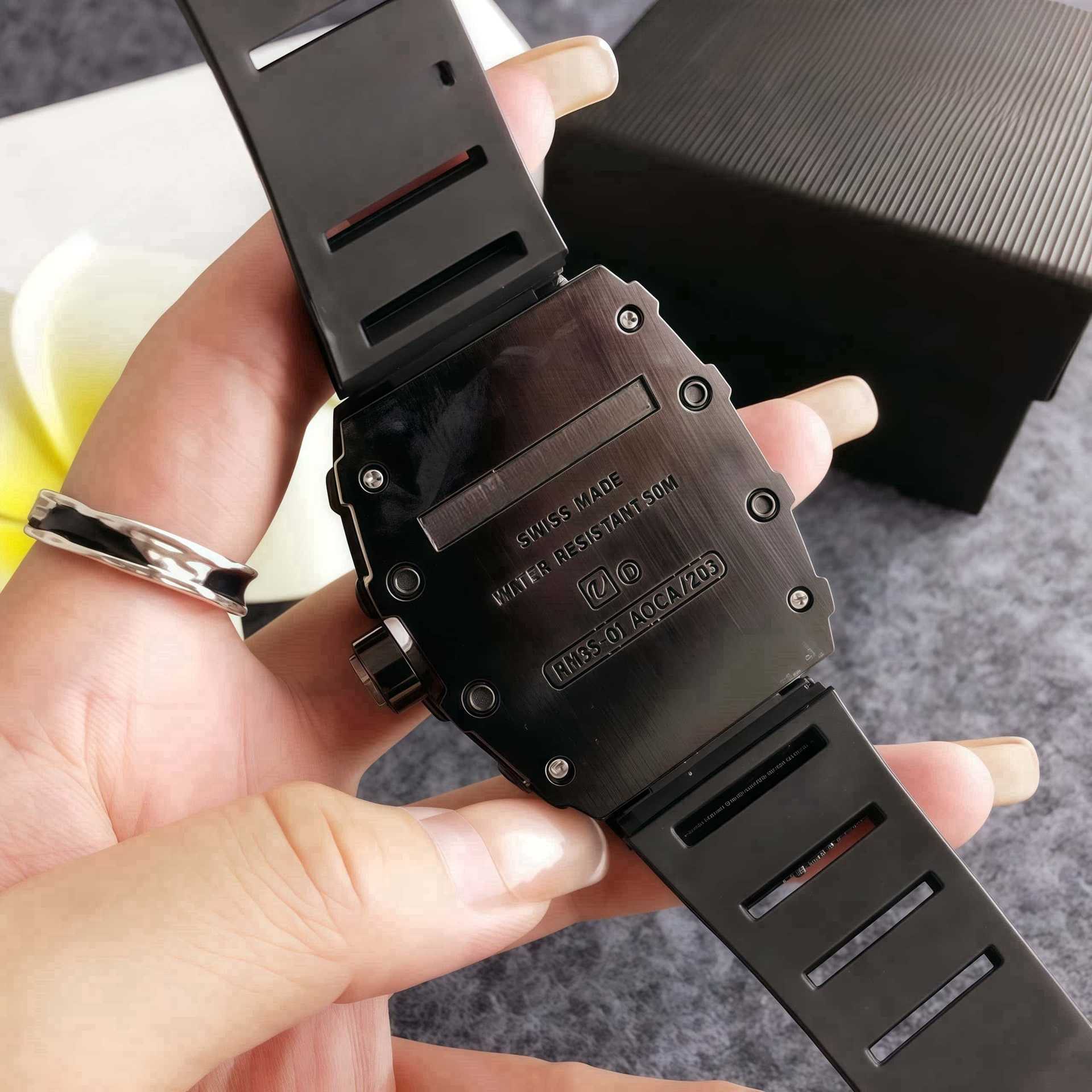 Colorful and stylish skeleton watch for men