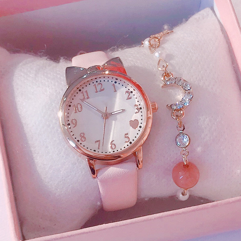 Star and Moon Bracelet Quartz Watch
