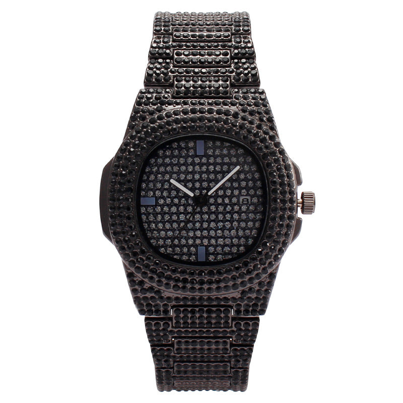 Fashion Diamond Calendar Women Quartz Watch