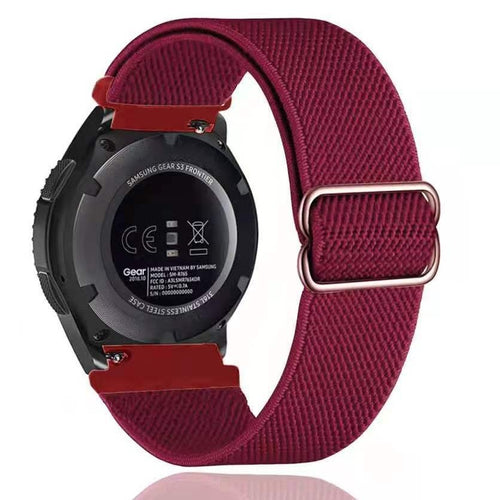 Elastic braided watch strap