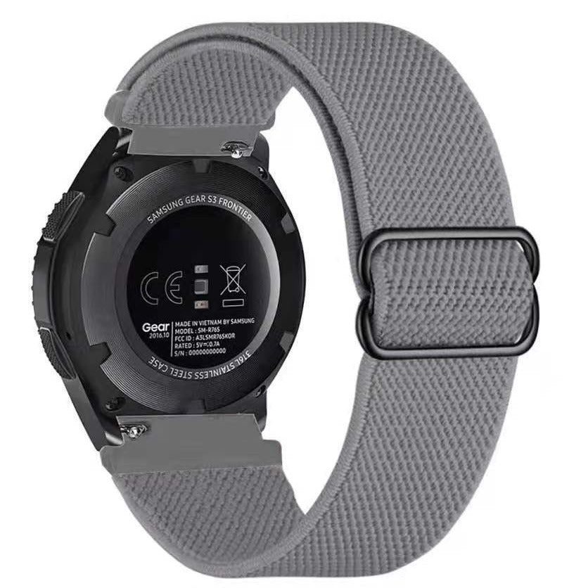 Elastic braided watch strap