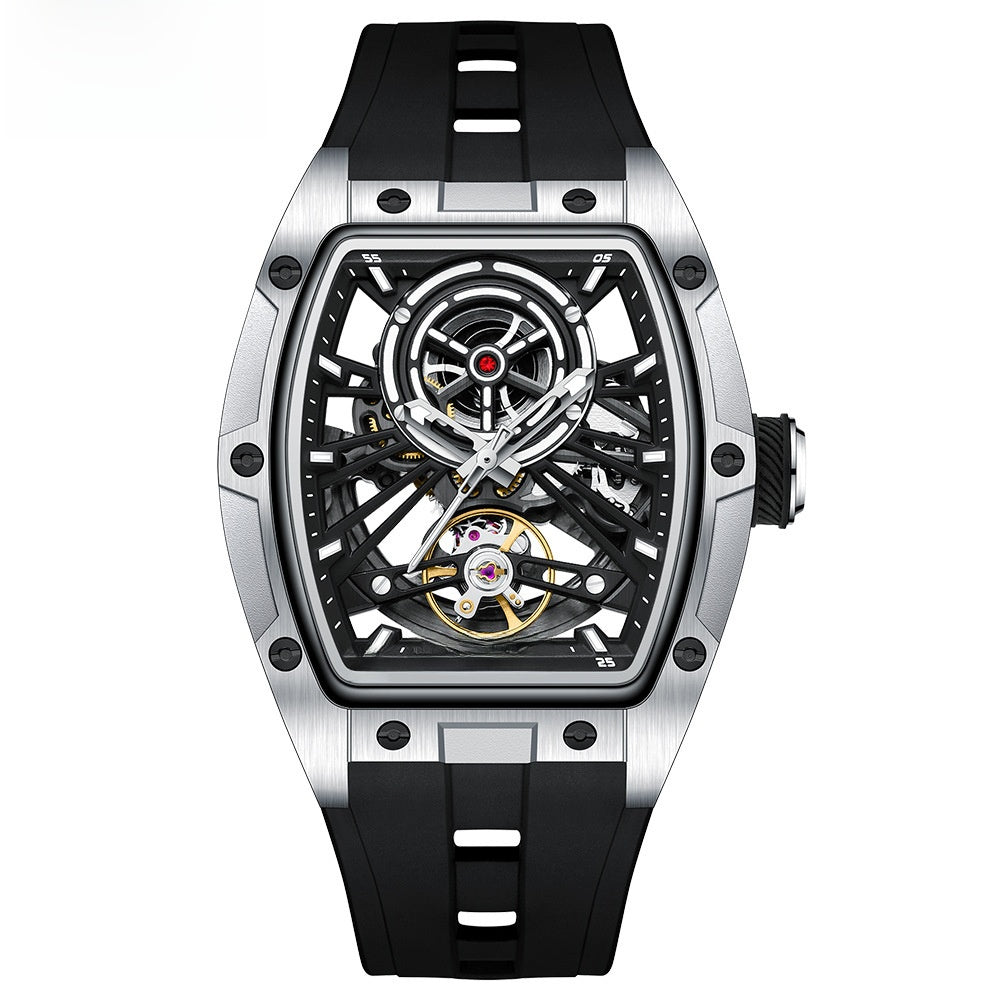 Full skeleton automatic mechanical watch for men