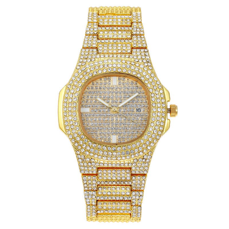 Fashion Diamond Calendar Women Quartz Watch