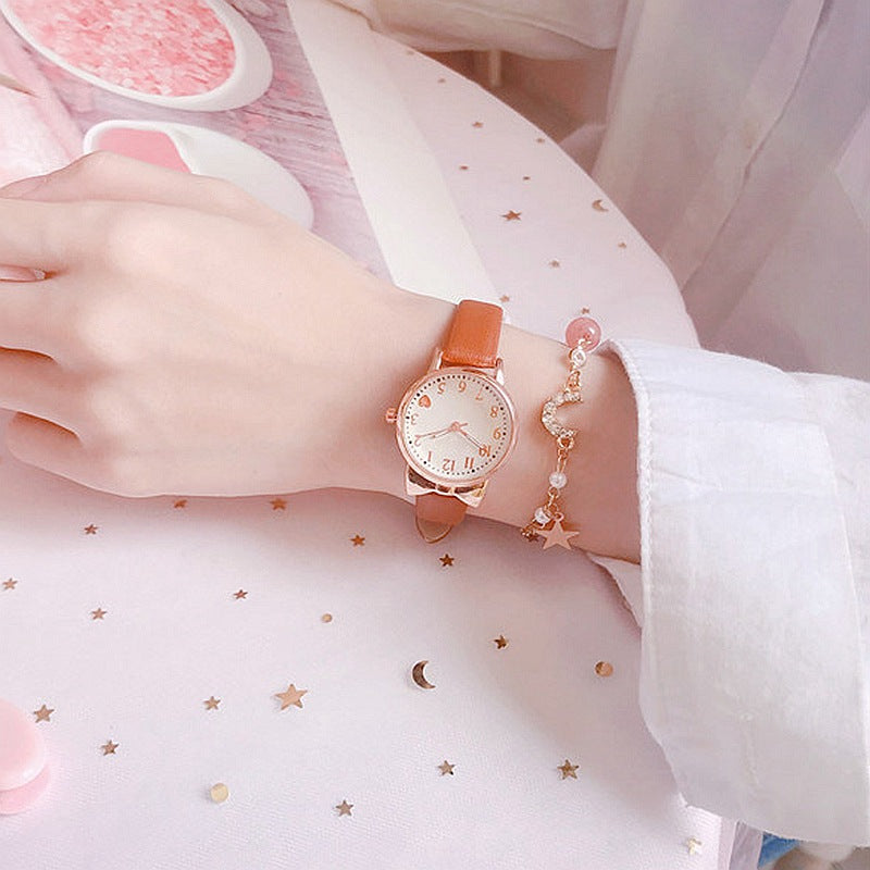 Star and Moon Bracelet Quartz Watch