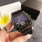 Colorful and stylish skeleton watch for men