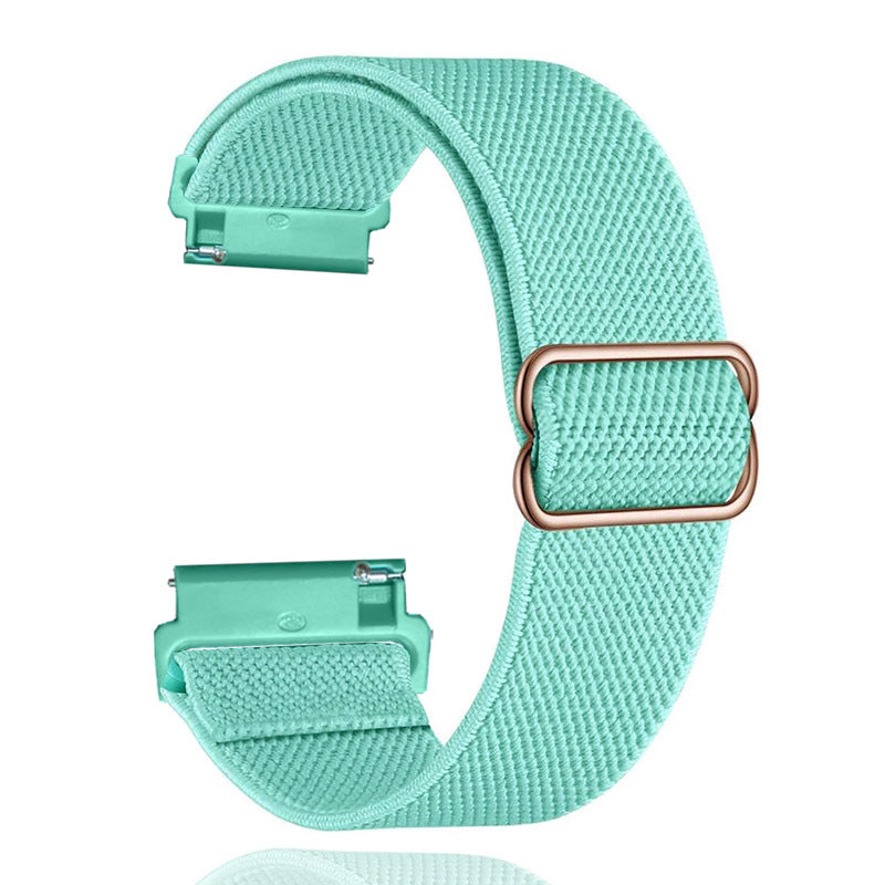 Elastic braided watch strap