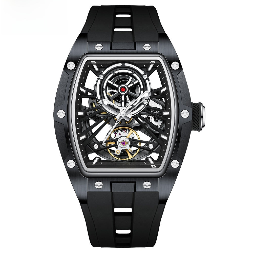 Full skeleton automatic mechanical watch for men
