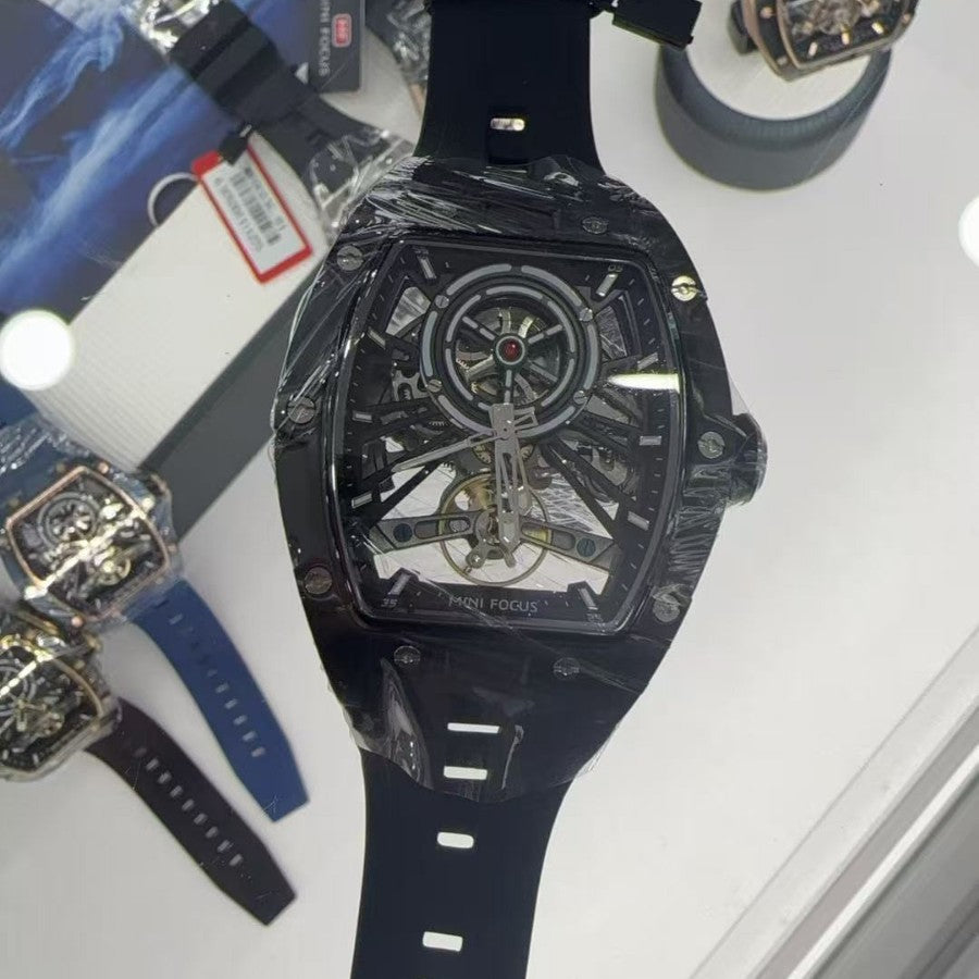 Full skeleton automatic mechanical watch for men