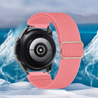 Elastic braided watch strap