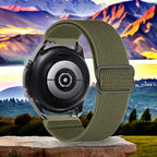 Elastic braided watch strap