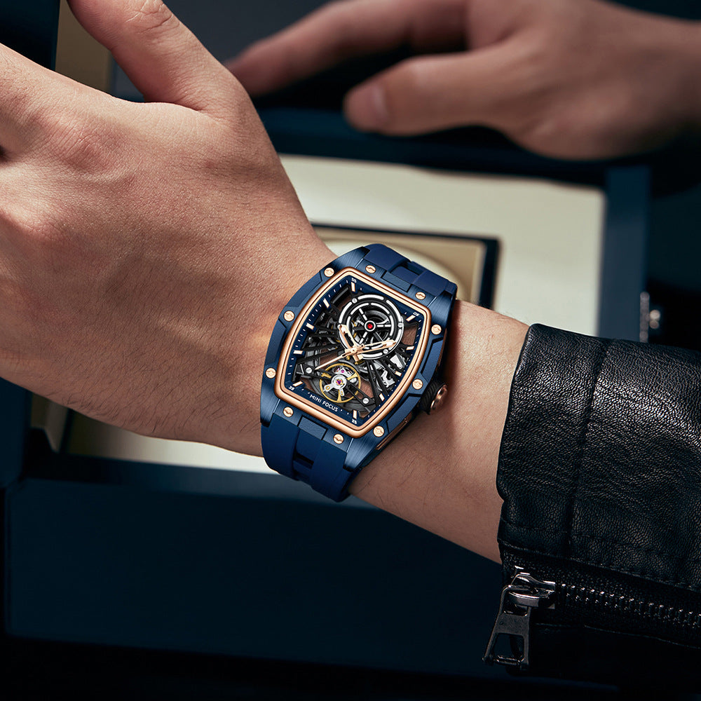 Full skeleton automatic mechanical watch for men