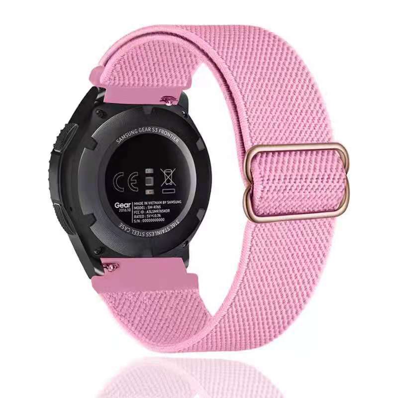Elastic braided watch strap