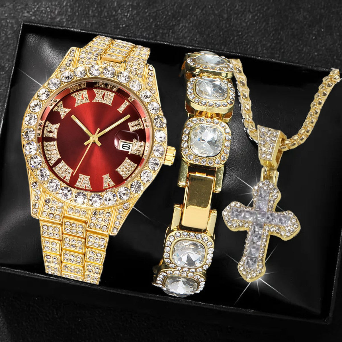 Diamond-Encrusted Quartz Watches